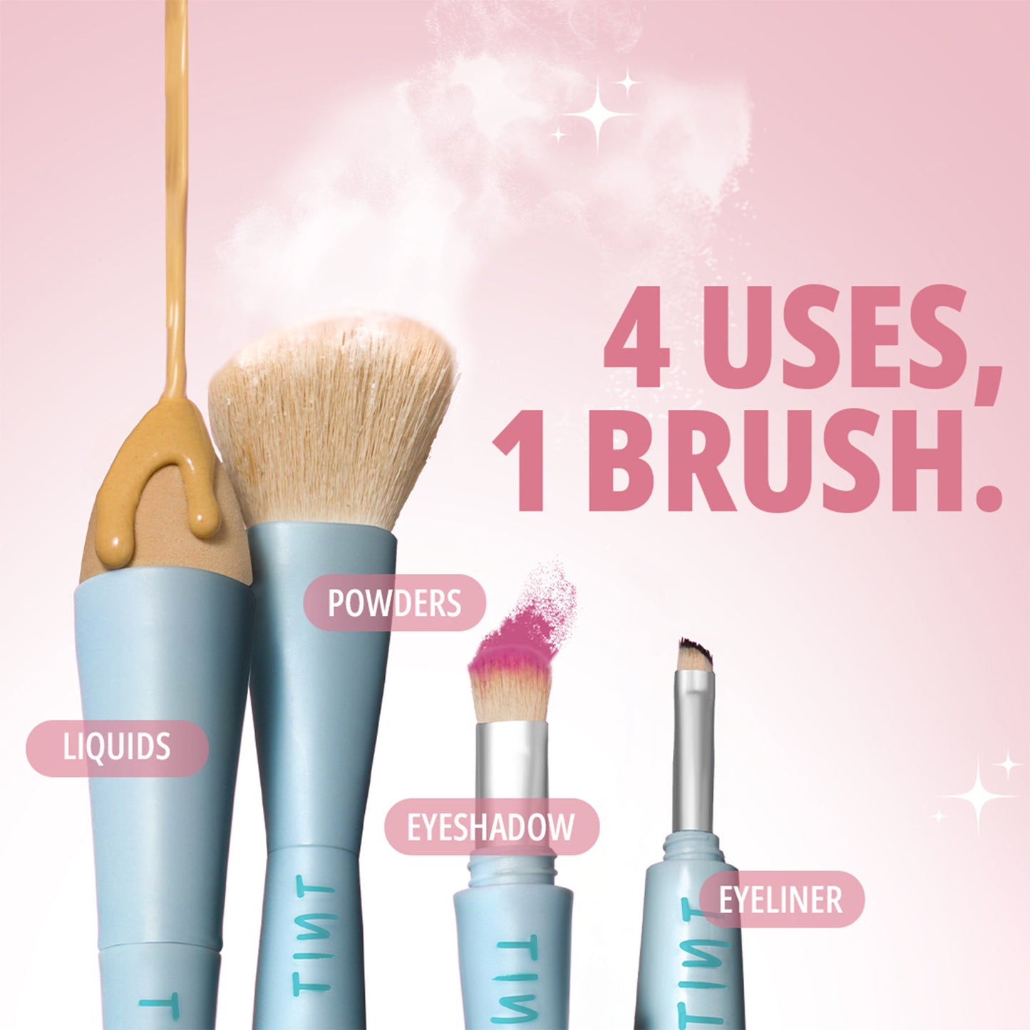 4Play 4 in 1 Make Up Brush