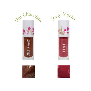 Emily In Paris Lip Gloss + Lip N Cheek Tint combo