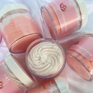 Strawberry Cream Whipped Soap